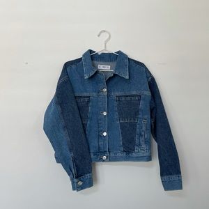 Patchwork denim jacket